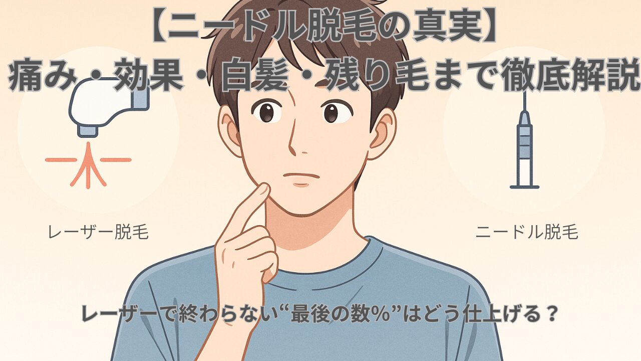 【ニードル脱毛の真実】痛み・効果・白髪・残り毛まで“本当に必要か”を完全解説